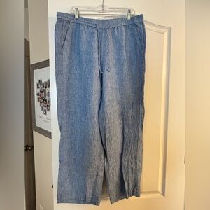 Talbots women’s Light Blue linen pants